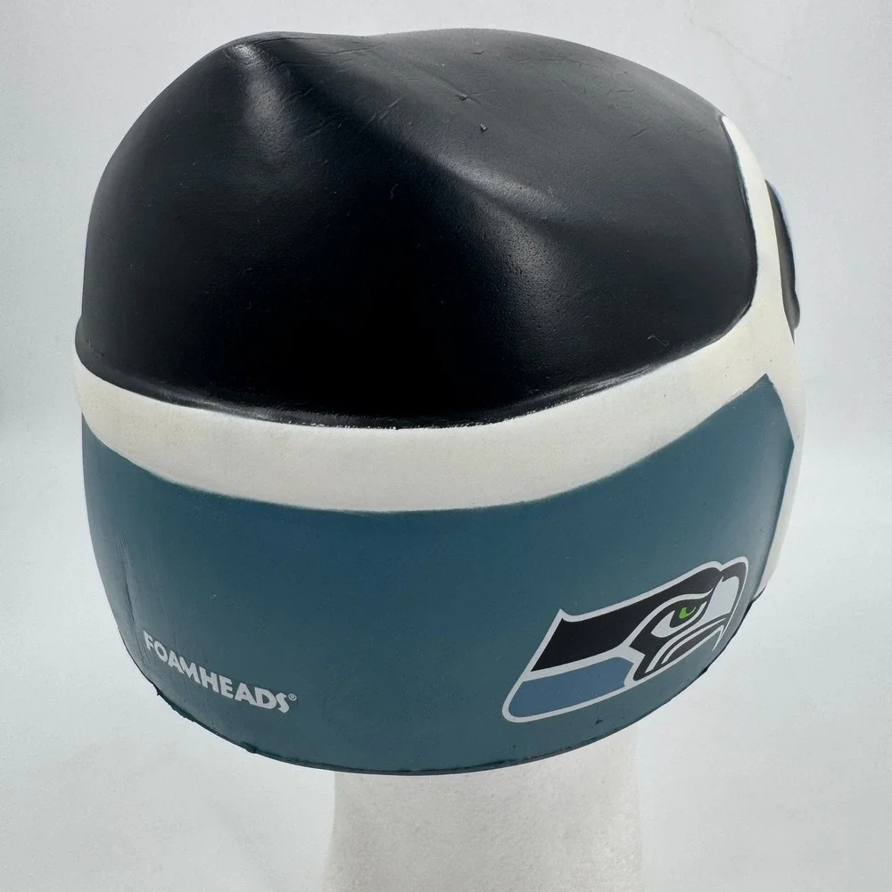 Foamheads Seattle Seahawks Hawkhead Hat Adult OSFM Blue Green‎ NFL Fan Gear